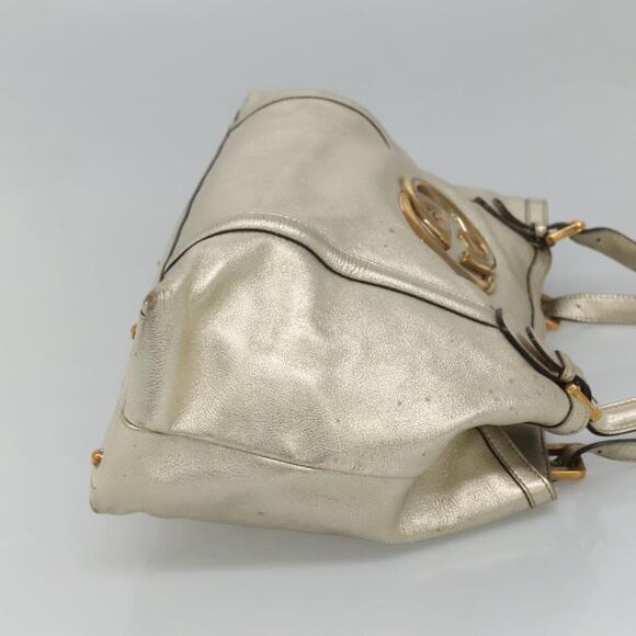 GUCCI Interlocking Tote Bag Leather Gold - Picture 5 of 16